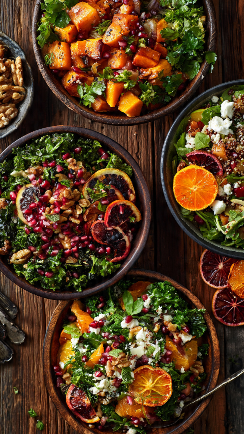 Winter Salad Ideas: The Best Spinach Berry Salad With Nuts and Feta
