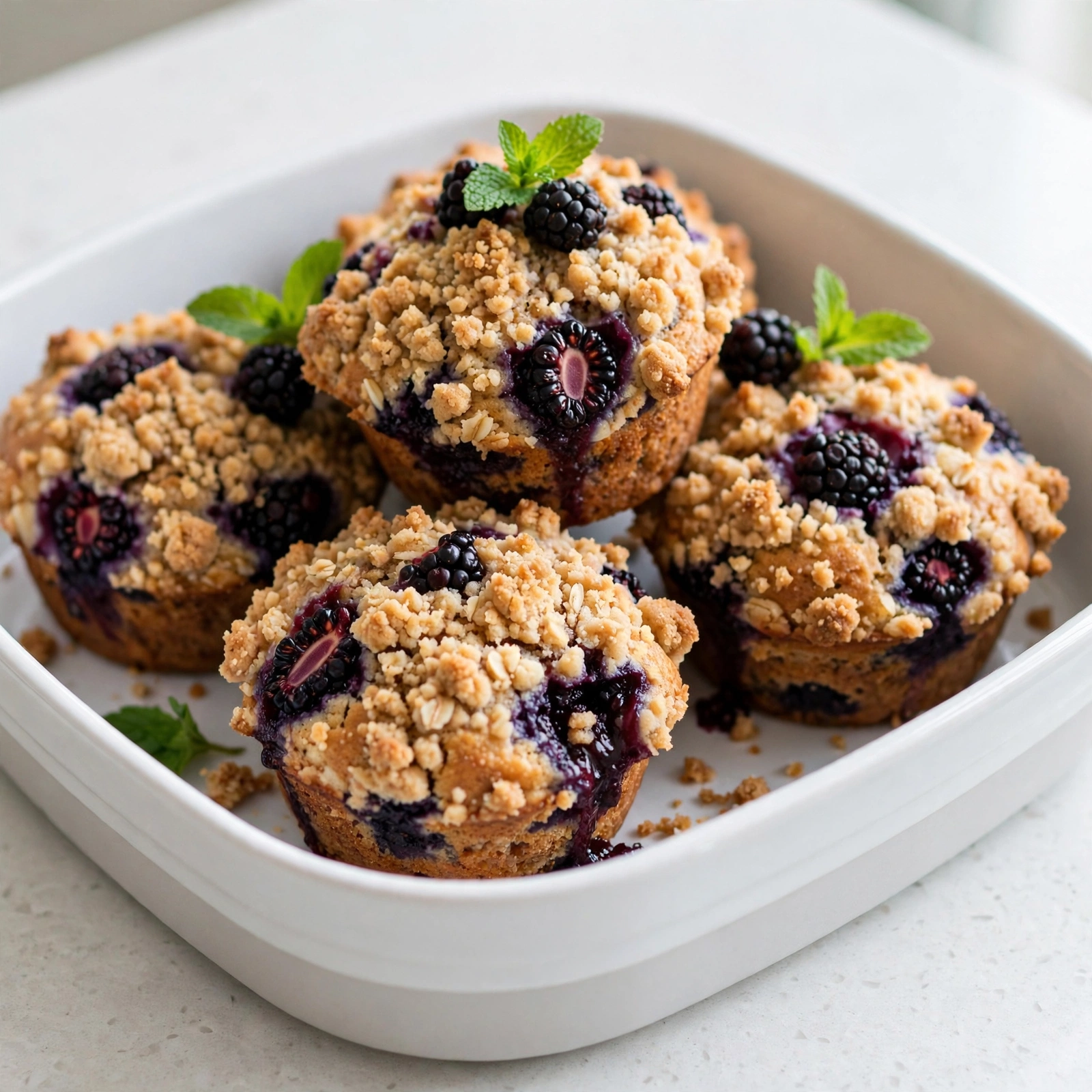 Blackberry Crumb Muffins