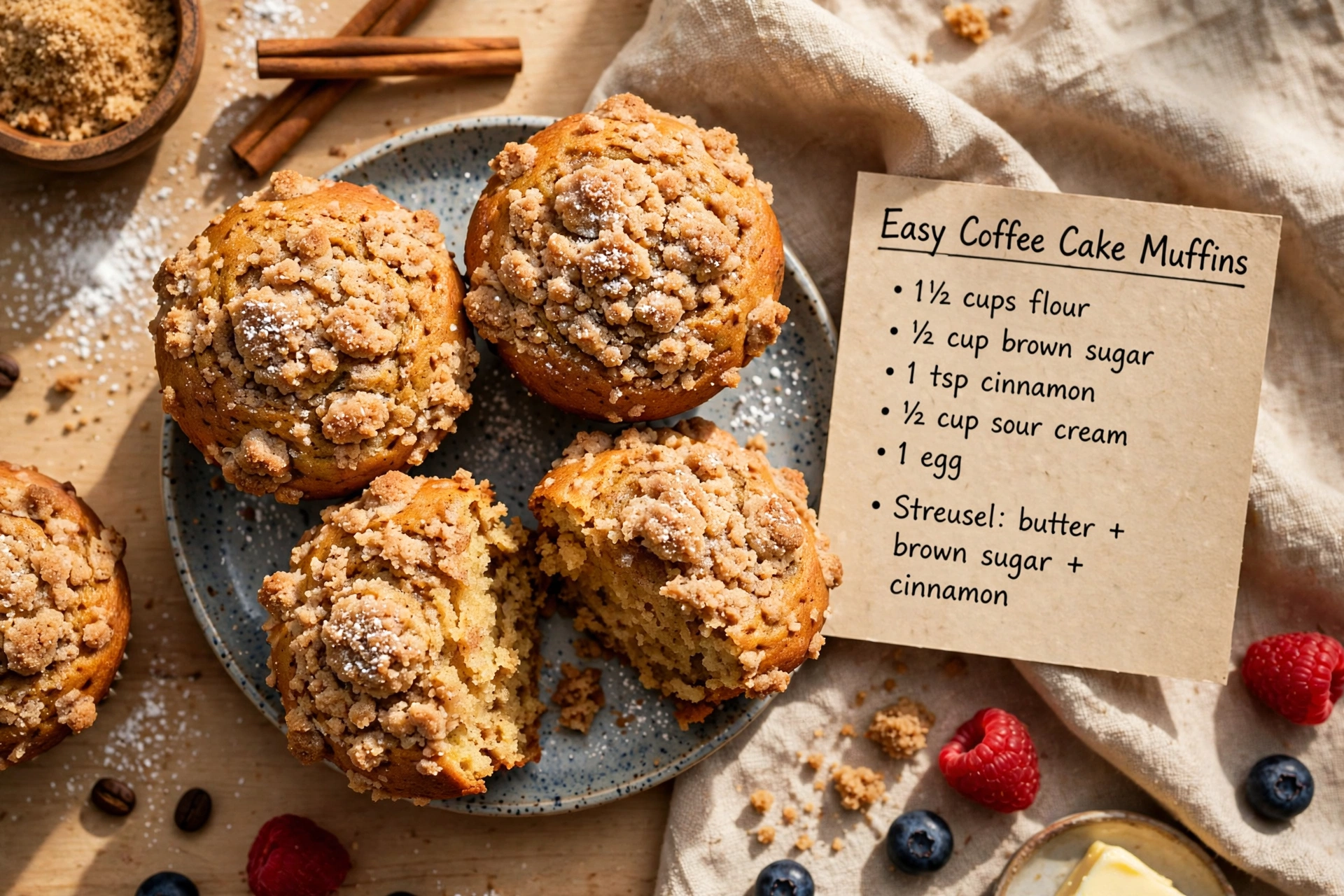 Easy Coffee Cake Muffins
