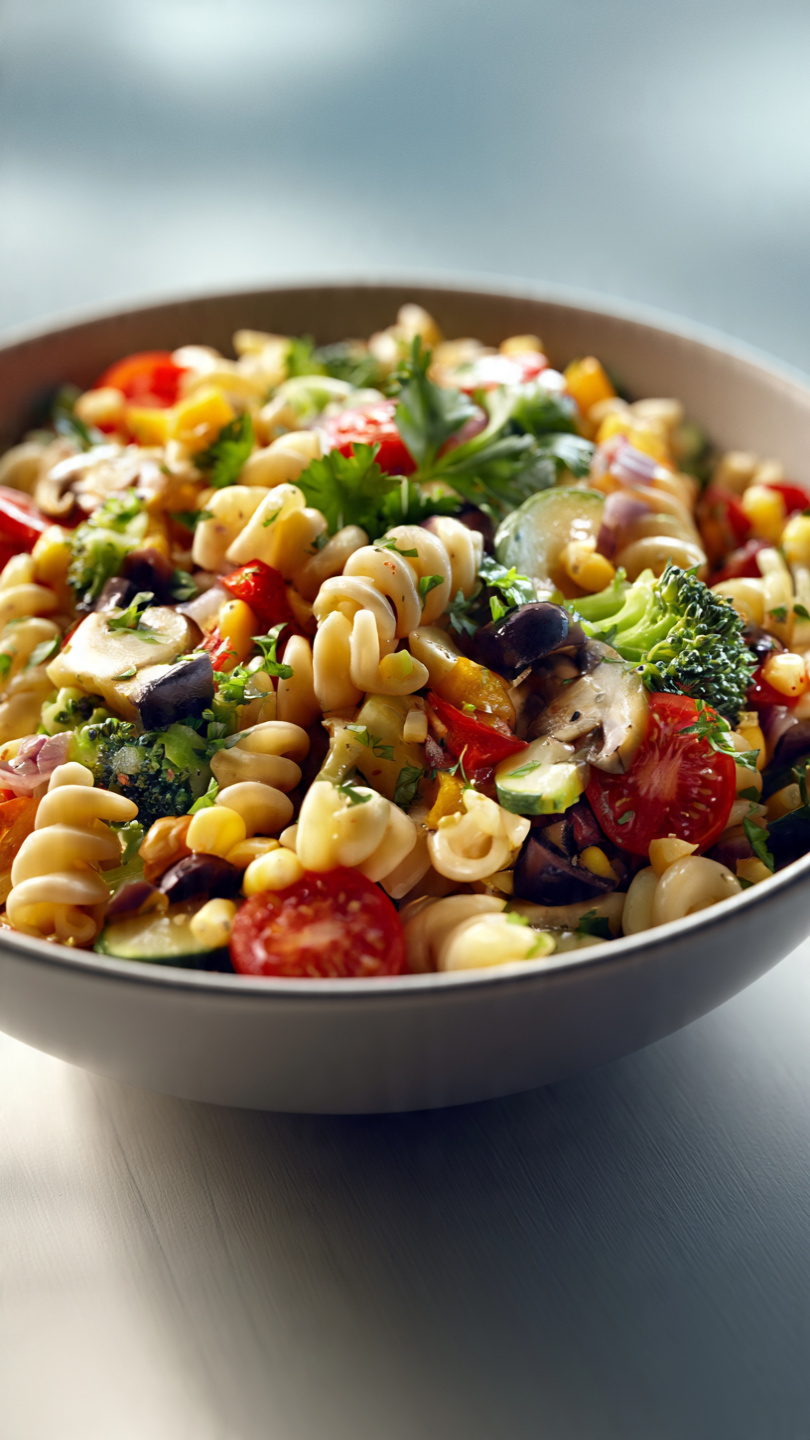 Fresh Veggie Pasta Salad with Orzo