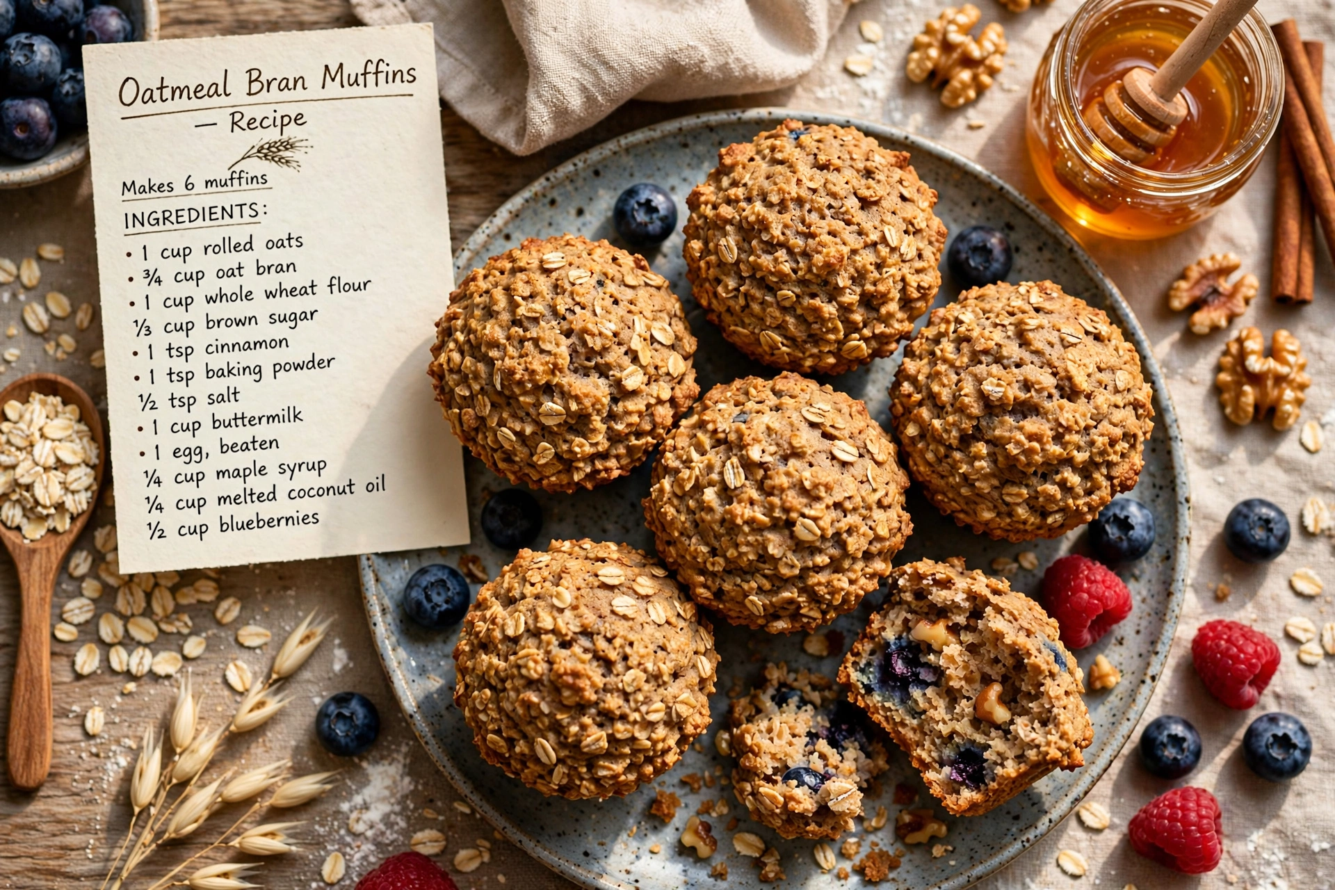 Oatmeal Bran Muffins
