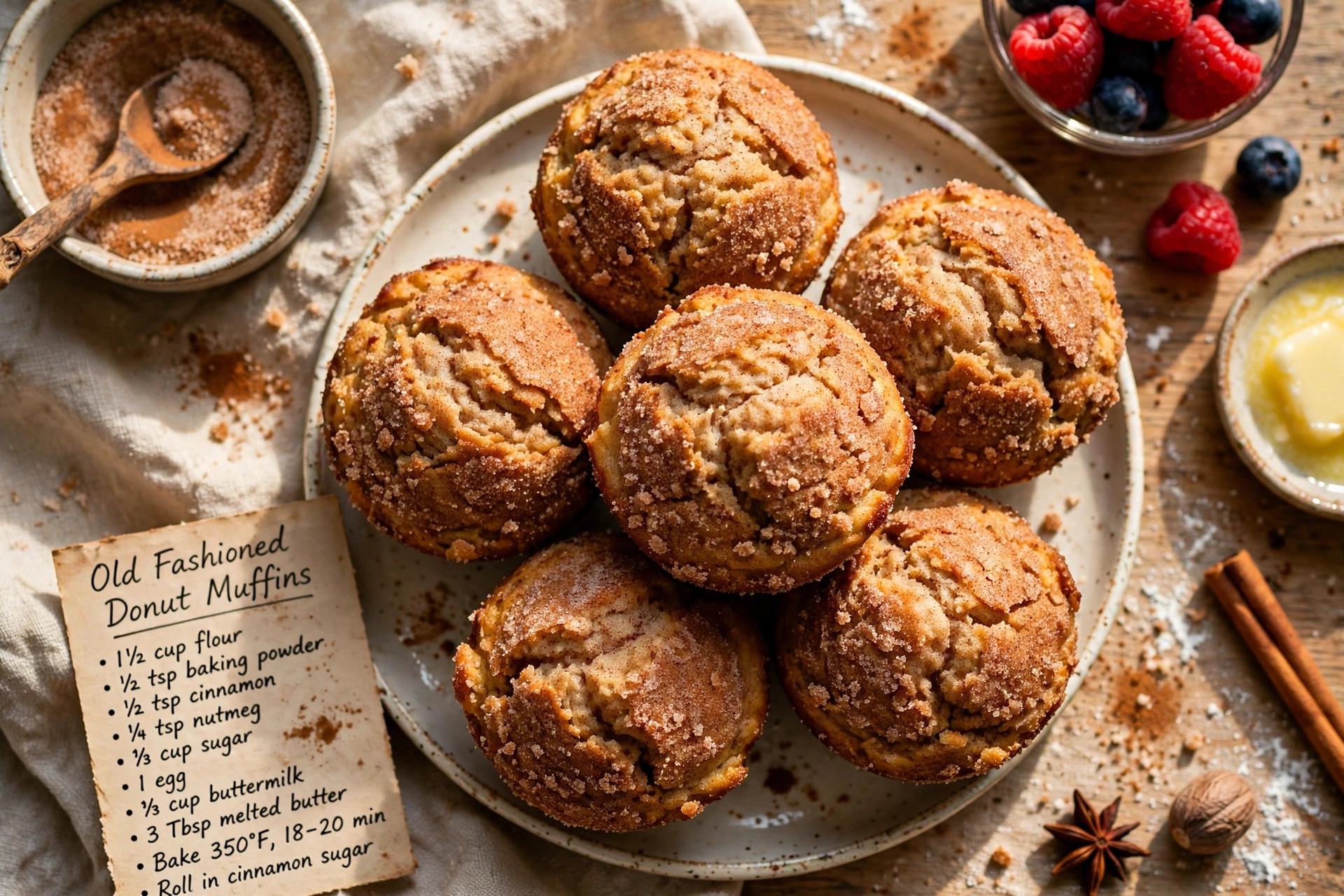 Old Fashioned Donut Muffins