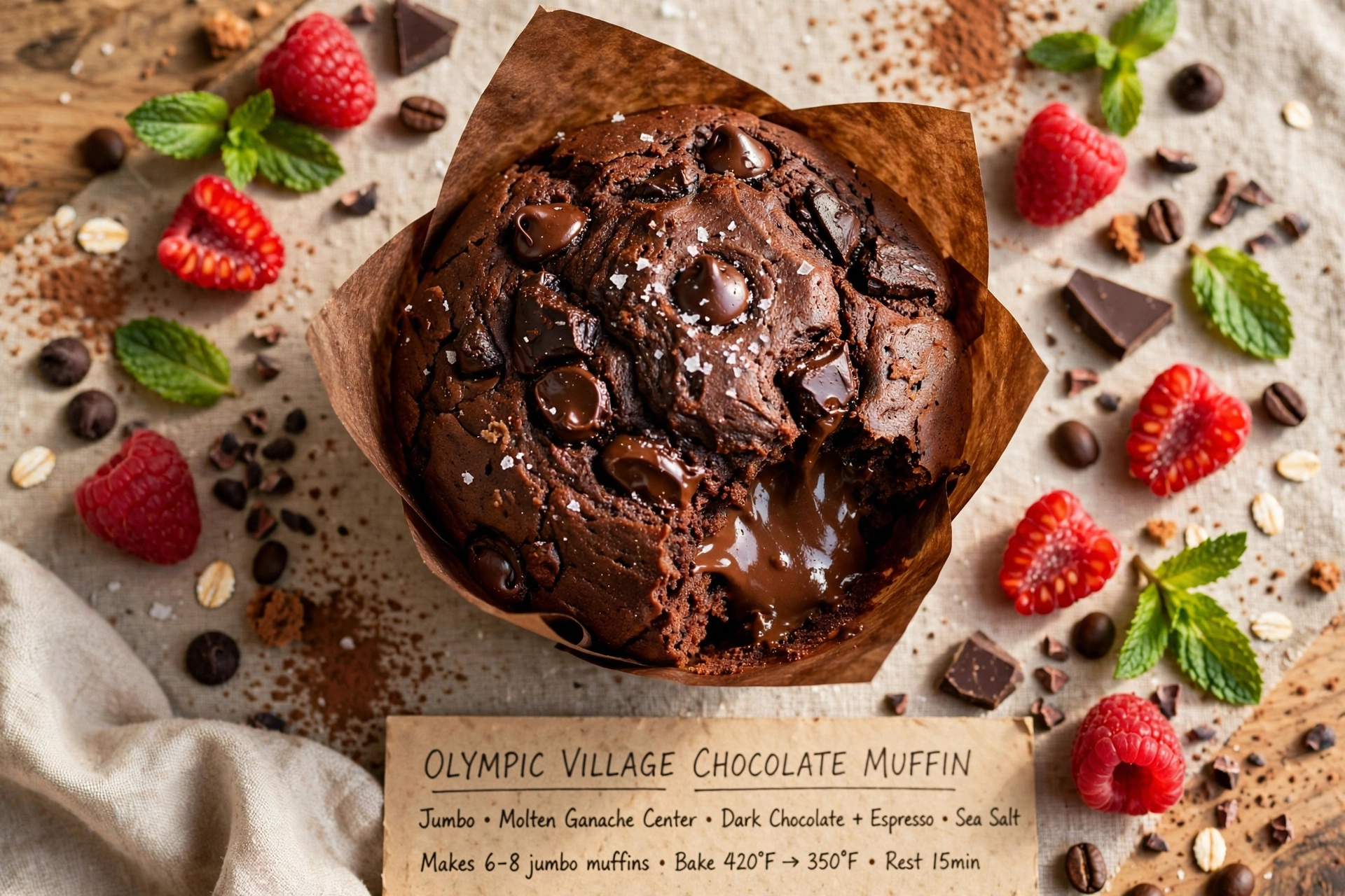 Olympic Village Chocolate Muffin